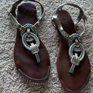 Silver sandals